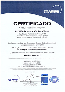 Imagem do certificado ISO9001